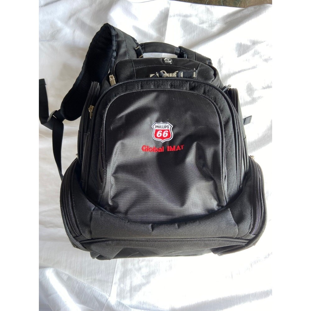 OGIO Tech Specs Metro Street Backpack BLACK with Embroidered Global Imat Logo